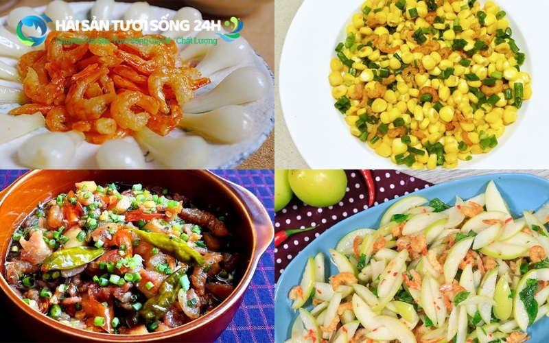 Tôm khô nõn loại 1 (Nõn tôm đanh) 4 Các món ăn từ tôm khô nõn loại 1