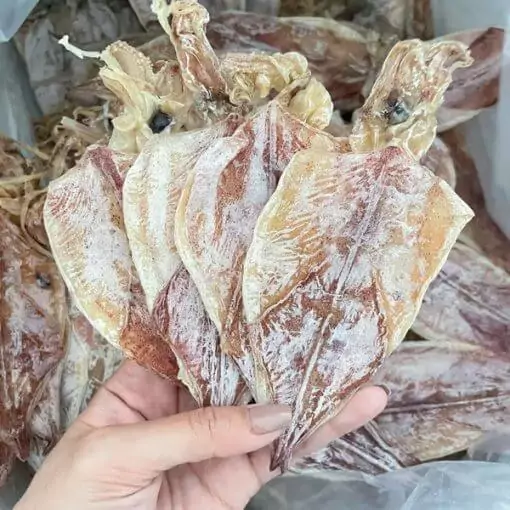 Mực khô câu size từ 80 – 90 con/1kg túi 500g