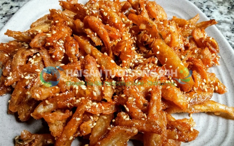 Cá Cơm tươi (cá Dỏng) túi 500g 5 Cá cơm chiên bột giòn tan