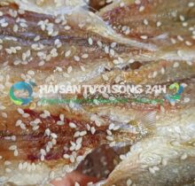 Cá đù khô rắc vừng