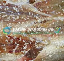 Cá đù khô rắc vừng