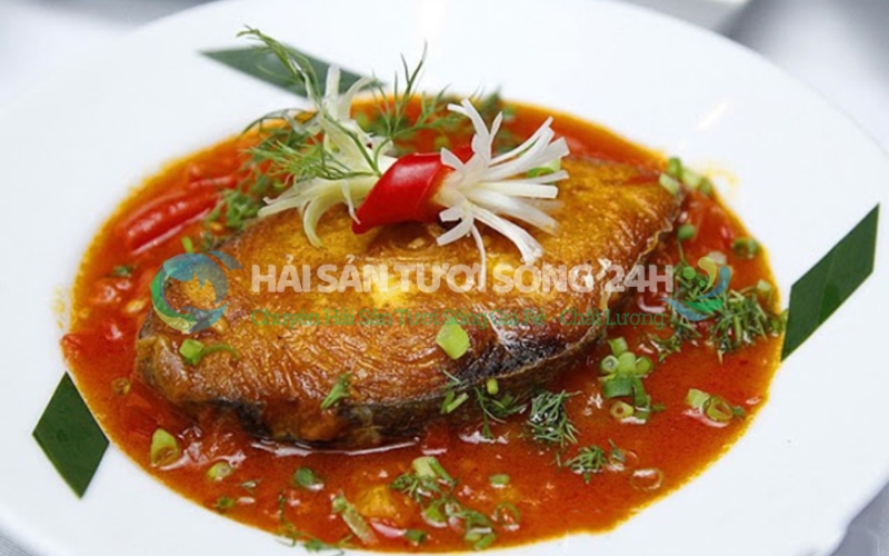 Cá Ù (Cá Ngừ) cắt khúc túi 500g 6 Cá ù sốt cà chua