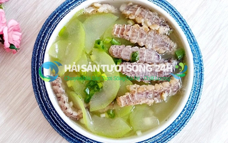 Canh bầu nấu bề bề
