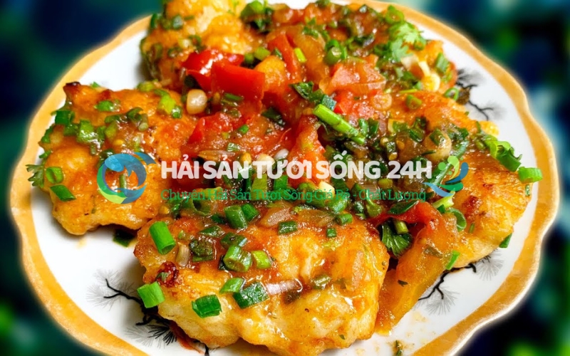 Chả mực tròn 7 Chả mực sốt cà chua