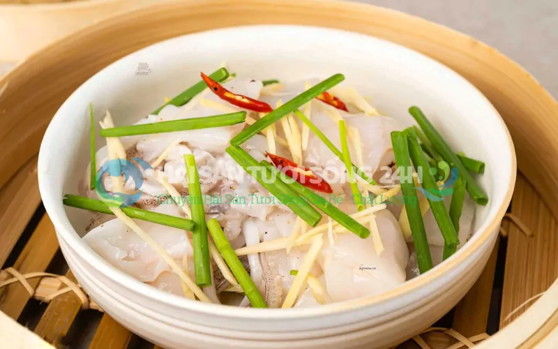 Mực mai hấp gừng sả - Giữ trọn vị nguyên bản