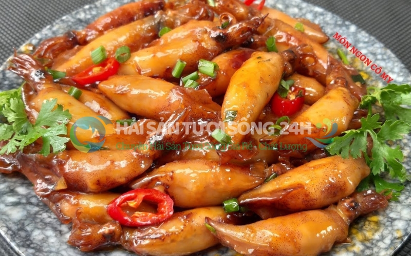 Mực ống chiên nước mắm