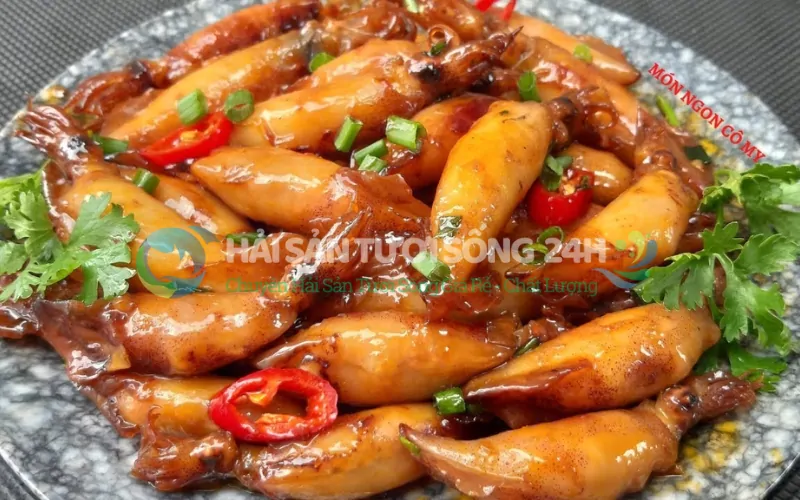 Mực ống chiên nước mắm