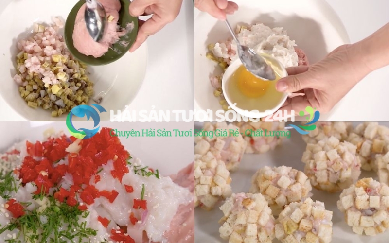 Chả mực tròn 4 Quy trình làm chả mực tròn sạch và ngon