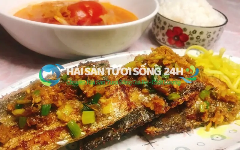 Cá hố chiên sả ớt