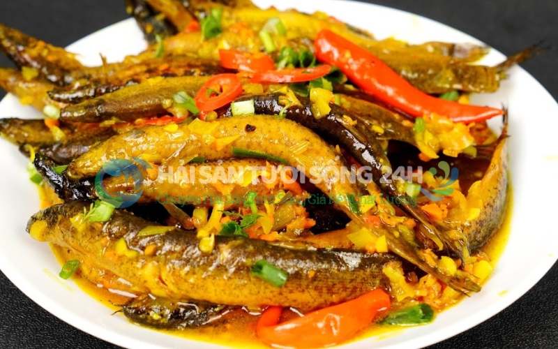 Cá mối kho sả nghệ