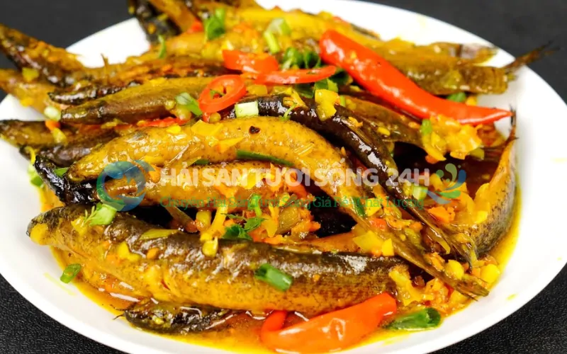 Cá mối kho sả nghệ