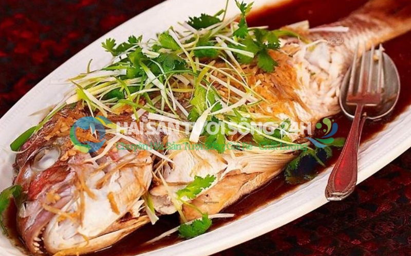 Công thức: Cá biển hấp xì dầu - Món ngon kiểm chứng độ tươi