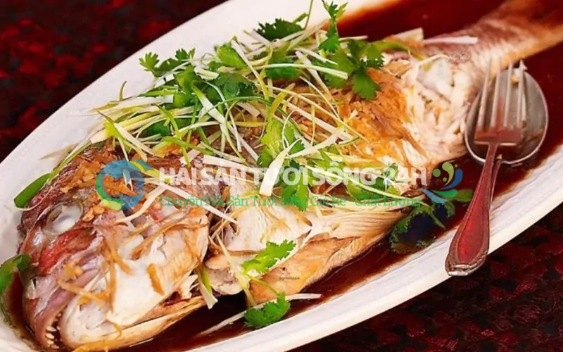 Công thức: Cá biển hấp xì dầu - Món ngon kiểm chứng độ tươi