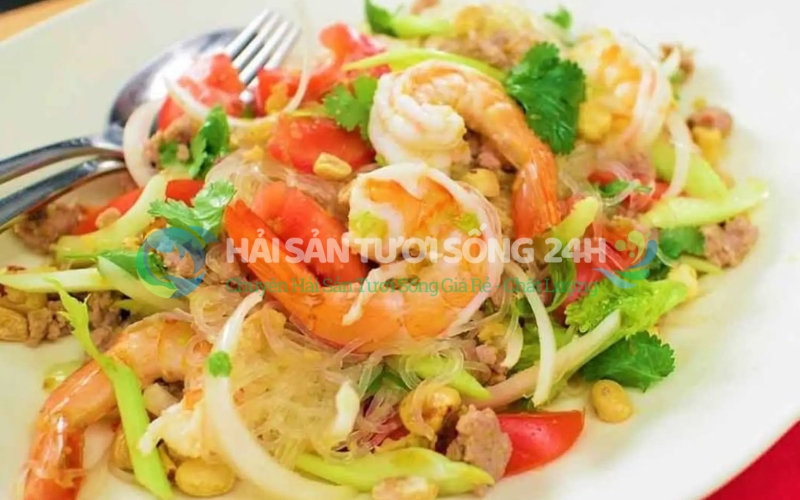 Các món ăn làm từ Tôm He siêu ngon - Dễ dàng chế biến tại nhà 8 Miến xào tôm he - Bữa sáng nhanh gọn, đủ chất