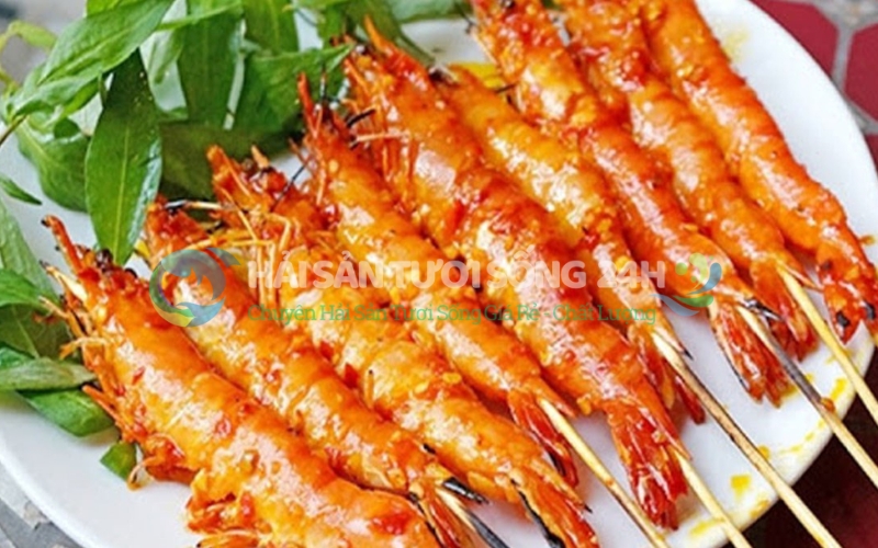 Các món ăn làm từ Tôm He siêu ngon - Dễ dàng chế biến tại nhà 3 Tôm he nướng muối ớt - Món nhậu "bén mồi"