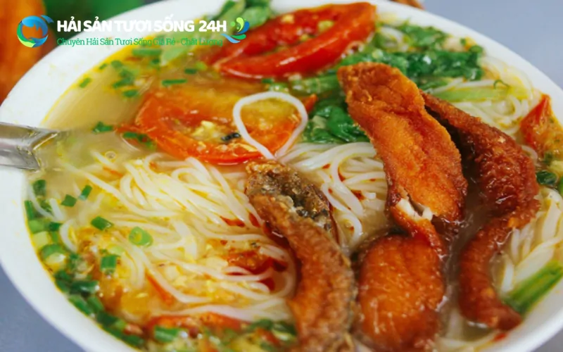 Bún cá ù nấu mẳn