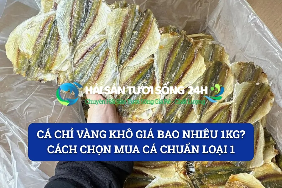 Cá chỉ vàng khô giá bao nhiêu 1kg? Cách chọn mua cá chuẩn loại 1
