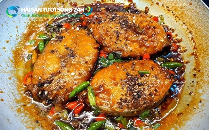 Cá thu 1 nắng kho tiêu