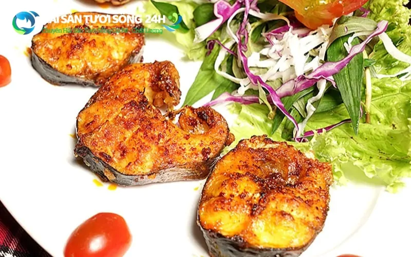 Cá thu 1 nắng nướng (Than / Nồi chiên không dầu)