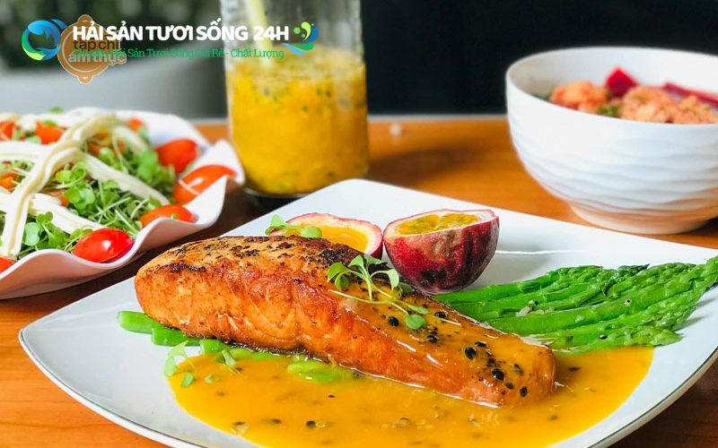 Cá ù áp chảo sốt chanh dây