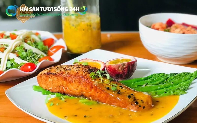 Cá ù áp chảo sốt chanh dây