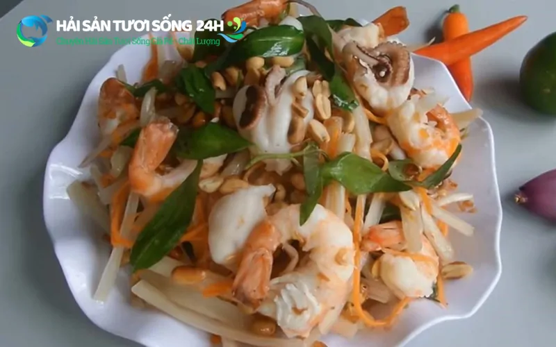 Gỏi mực mai ngó sen