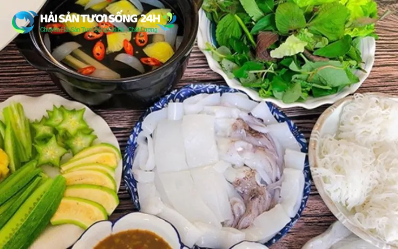 Mực mai nhúng giấm