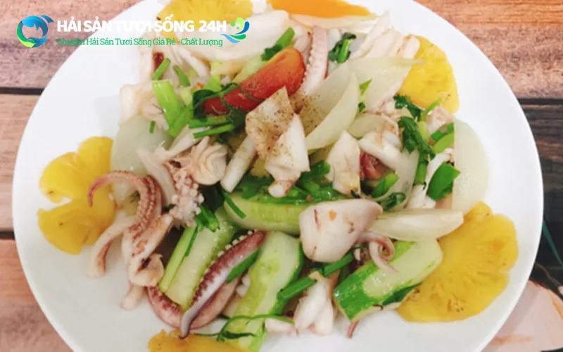 Mực mai xào thập cẩm