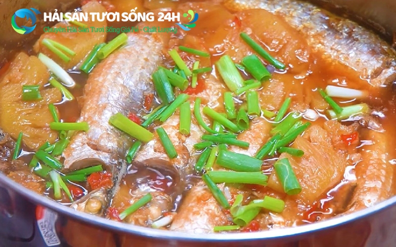 Cá đối kho thơm (dứa)