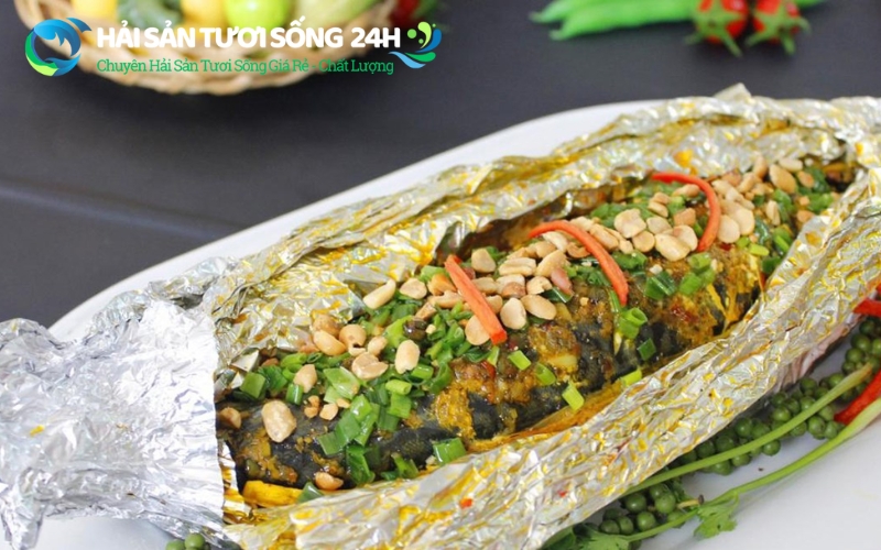 Cá nục suôn nướng giấy bạc