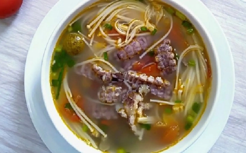 Canh bầu nấu bề bề