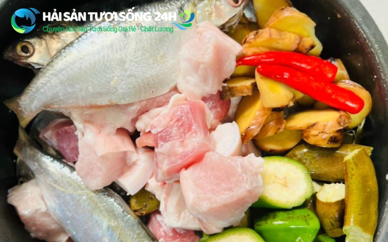 Chuẩn bị lớp lót và xếp nồi