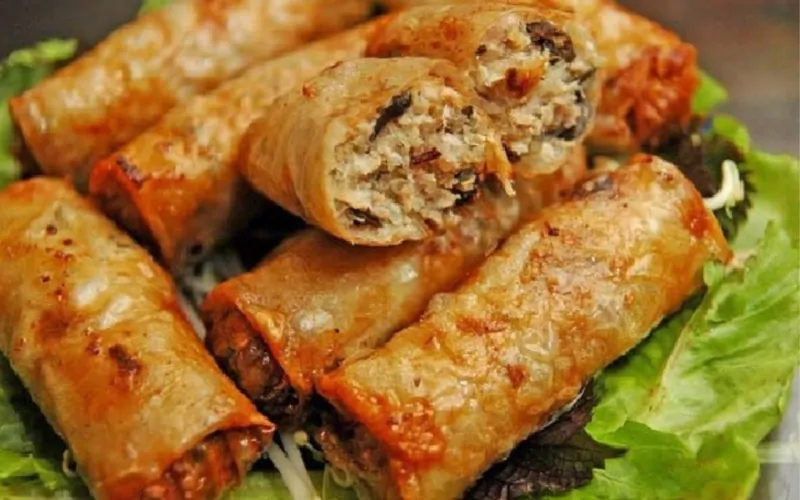 Hướng dẫn chiên chả nem tôm thịt giòn rụm