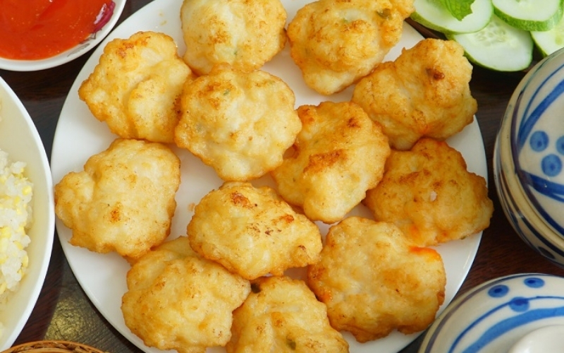 Chả mực tròn hà nội tươi ngon