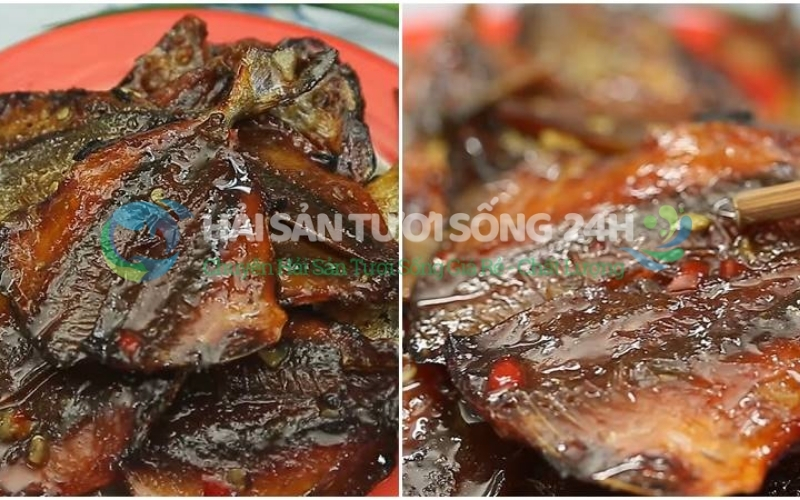 Tổng hợp 4 món ăn làm từ cá chỉ vàng khô dễ làm tại nhà 3 Cá chỉ vàng khô rim me chua ngọt